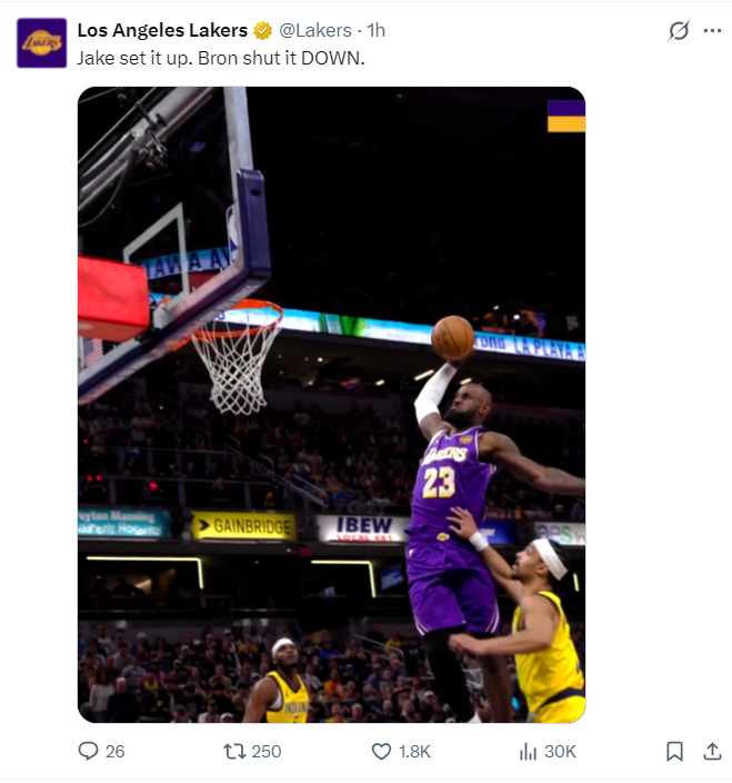 41岁詹姆斯隔扣胡夫+欧洲步晃晕西亚卡姆 湖人